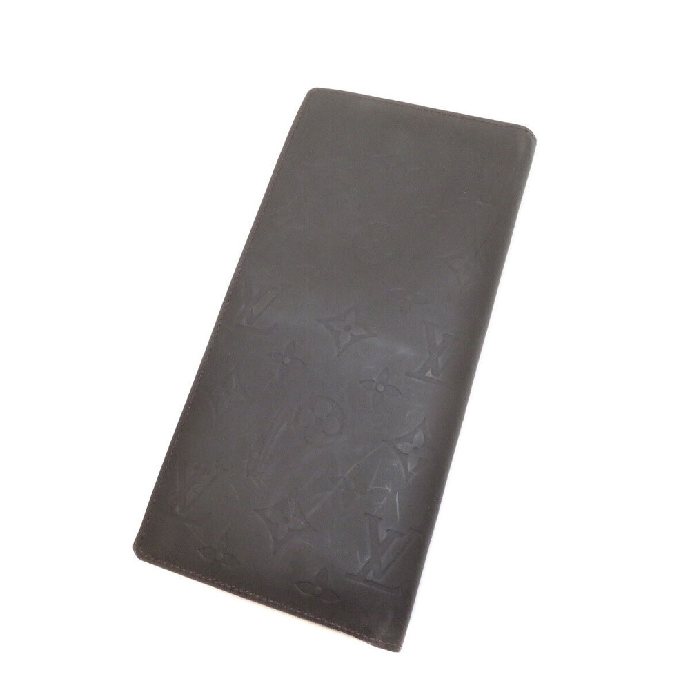 Louis Vuitton Long Glac Portefeuille Monogram Wallet Double Brown